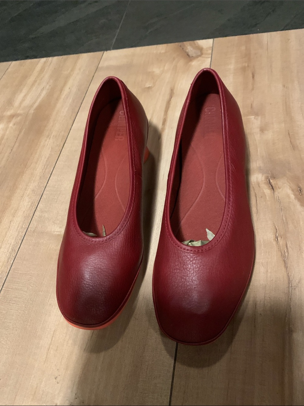 Camper Women's Red Leather shoes